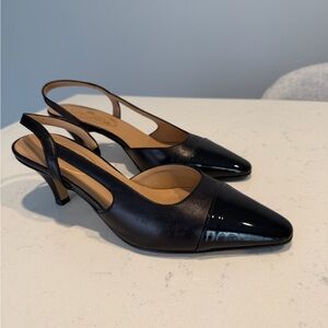 Black Slingback Heels